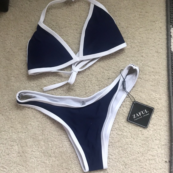 Zaful Other - Brand New Zaful Navy Blue Bikini, size M